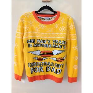 Bob's Burgers Yellow Holiday Sweater size M
